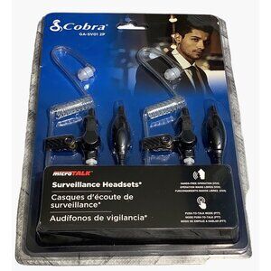 Cobra MicroTALK Surveillance Headsets GA-SV01 2-Pack For VOX/PTT Radios